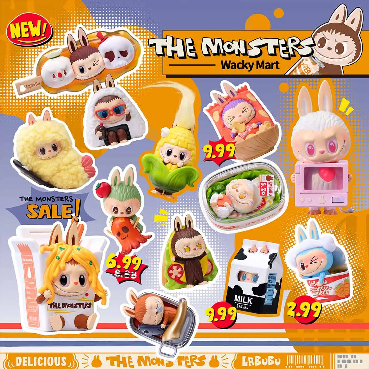 Popmart THE MONSTERS Wacky Mart Series Figures