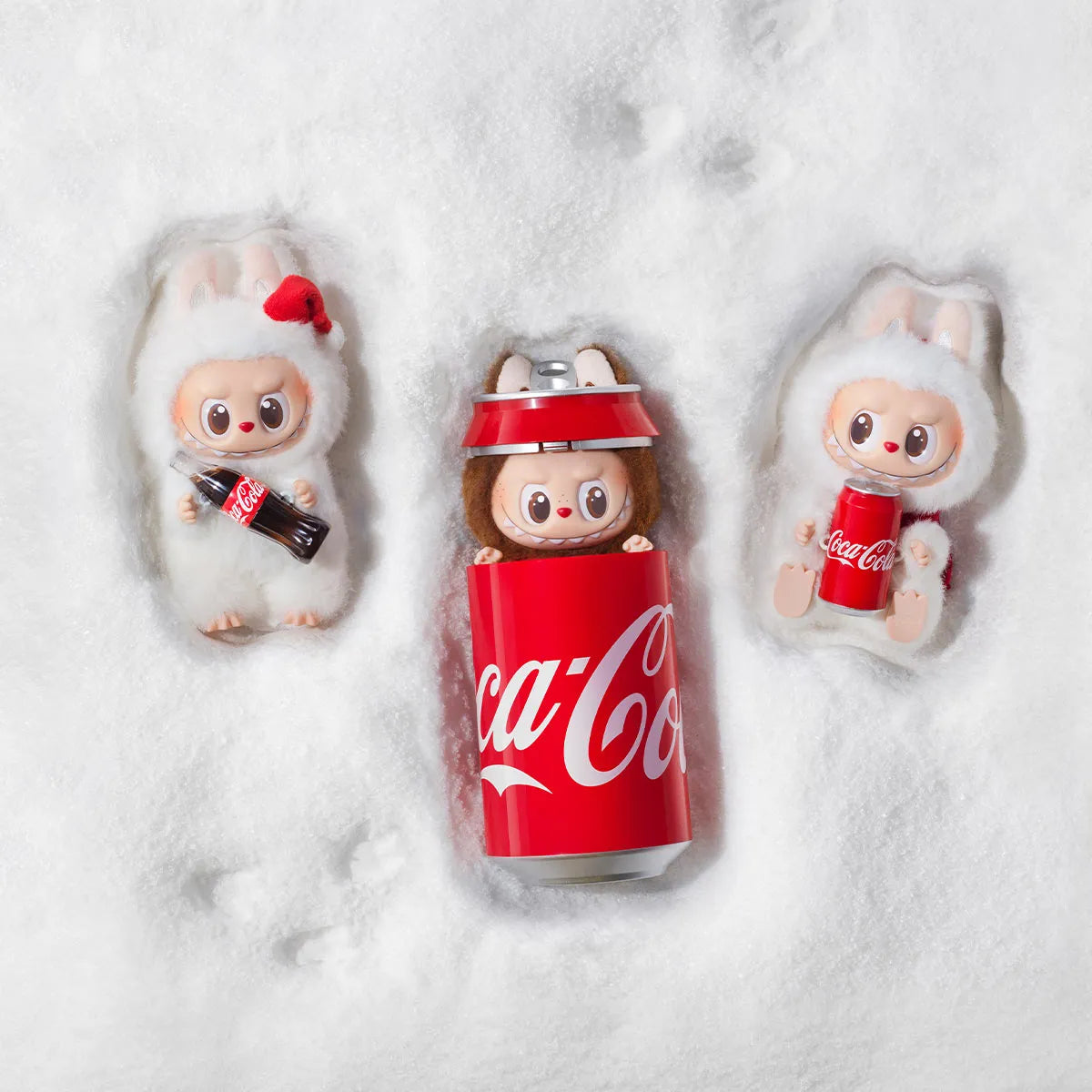 Labubu Coca Cola Plush Keychains