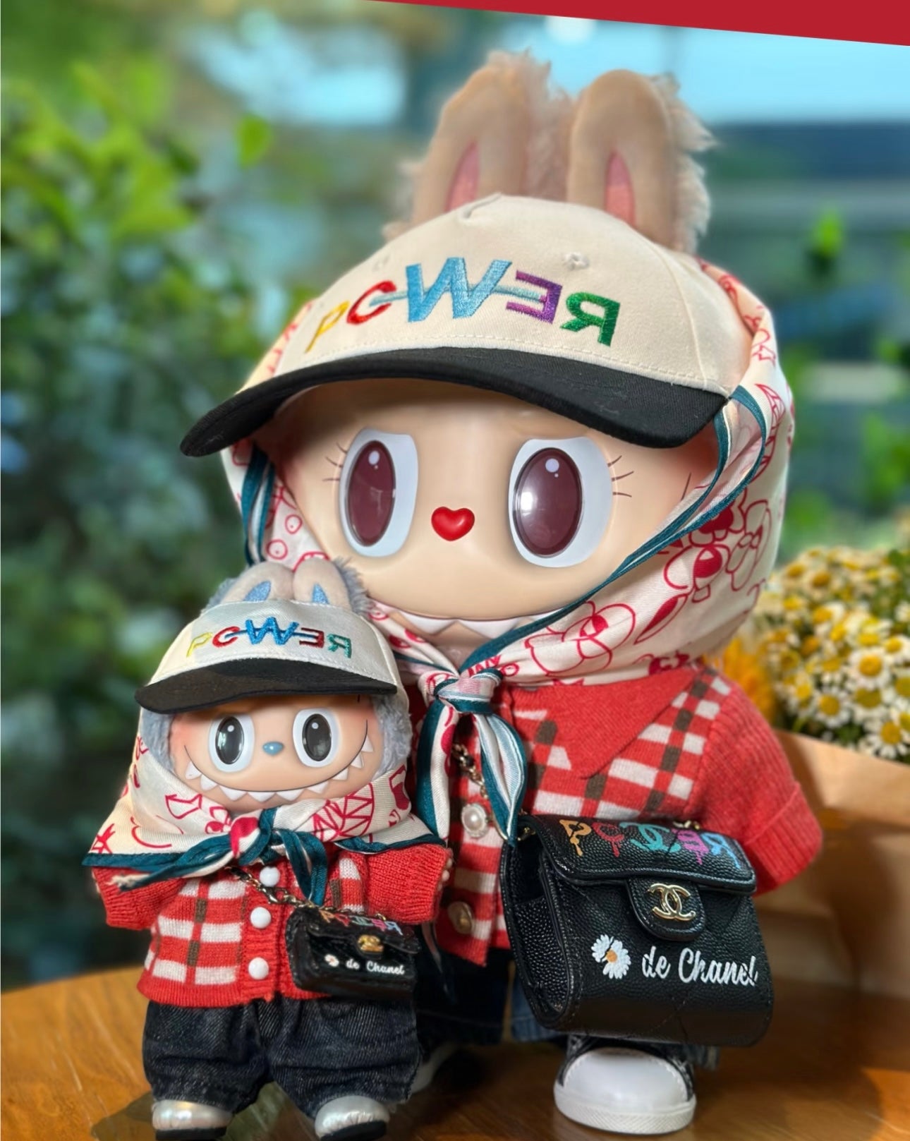 Labubu Outfit 38cm & 17cm —Power Knit Set