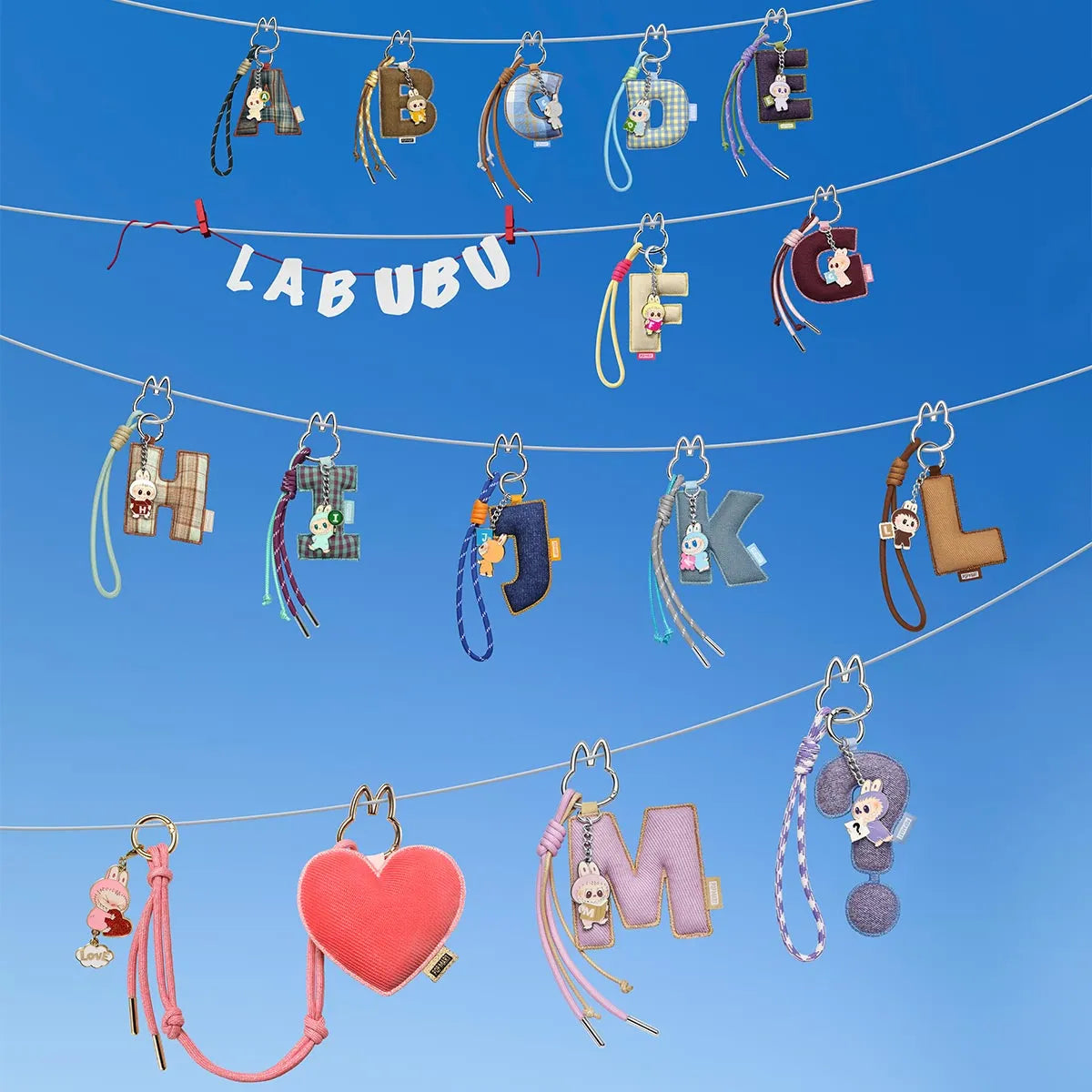 Popmart THE MONSTERS Pin for Love Series- Letter Pendant Blind Box
