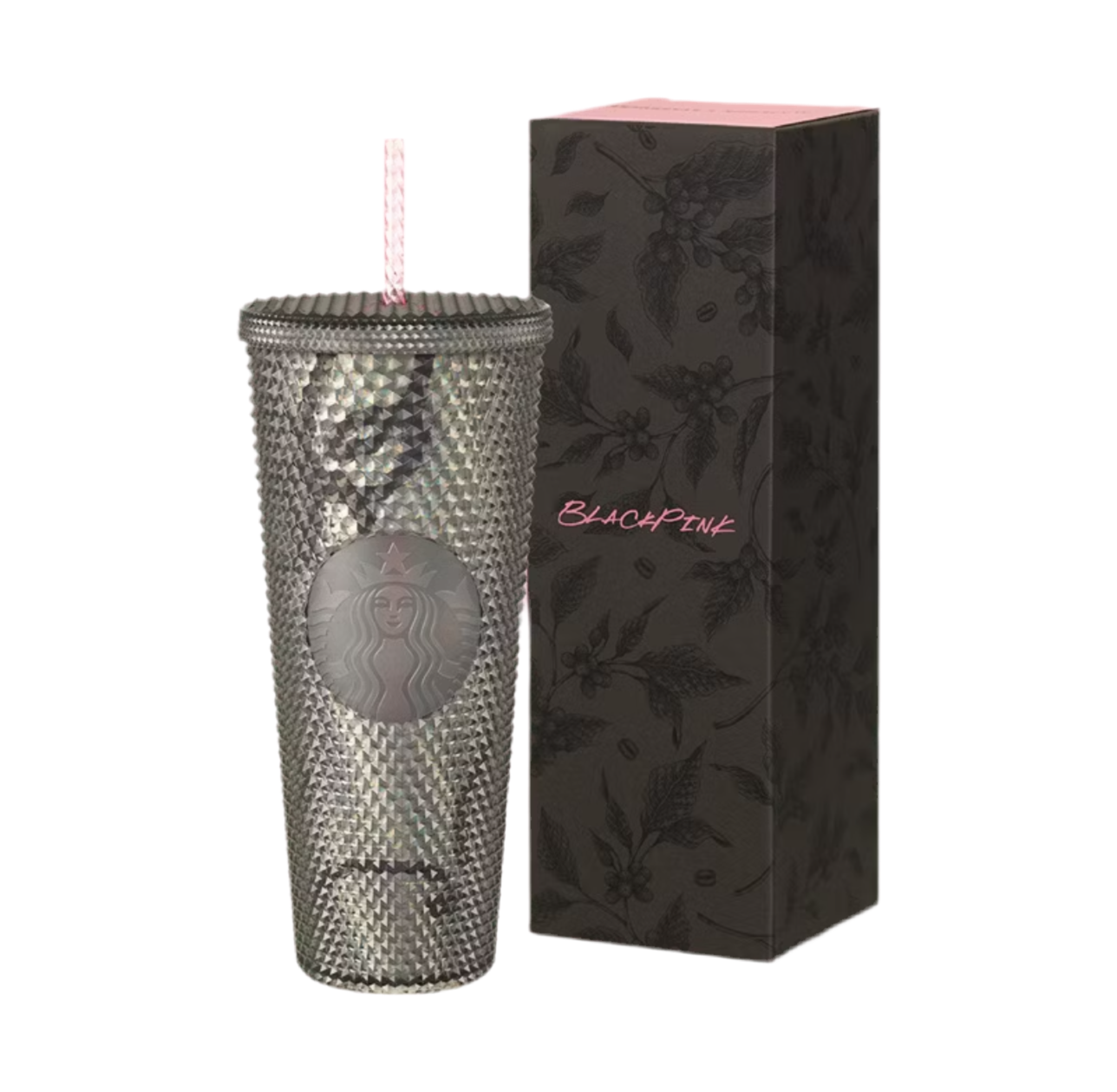 Starbucks X Blackpink Limited Edition Tumblr Jisoo's Pick Pink & Black Stud