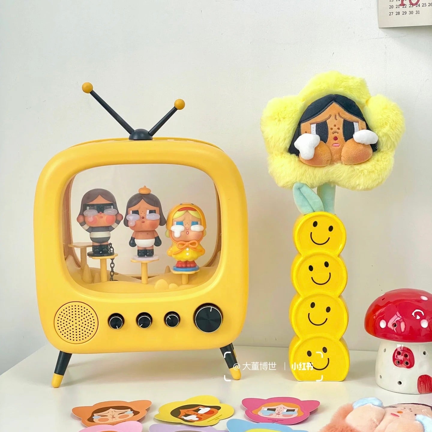 Mini Retro TV Figurine Display Box