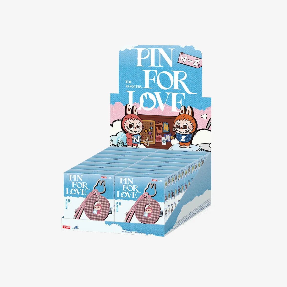 Popmart THE MONSTERS Pin for Love Series- Letter Pendant Blind Box