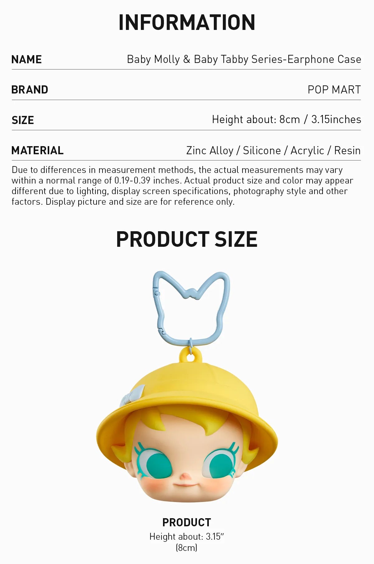Popmart Baby Molly & Baby Tabby Series-Earphone Bag