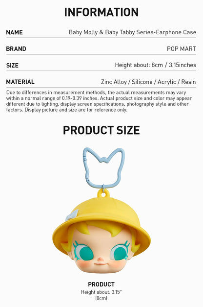 Popmart Baby Molly & Baby Tabby Series-Earphone Bag