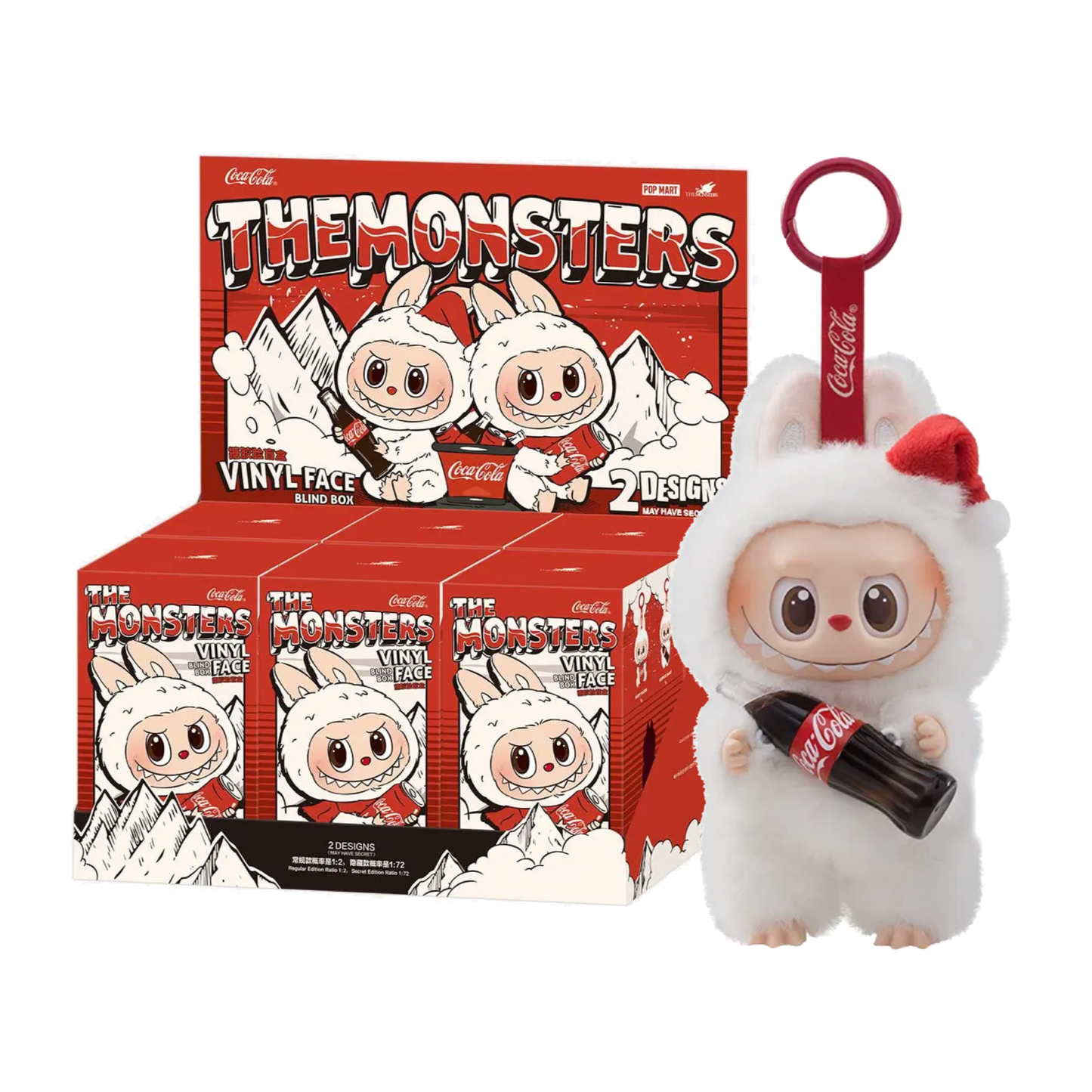 Labubu Coca Cola Plush Keychains
