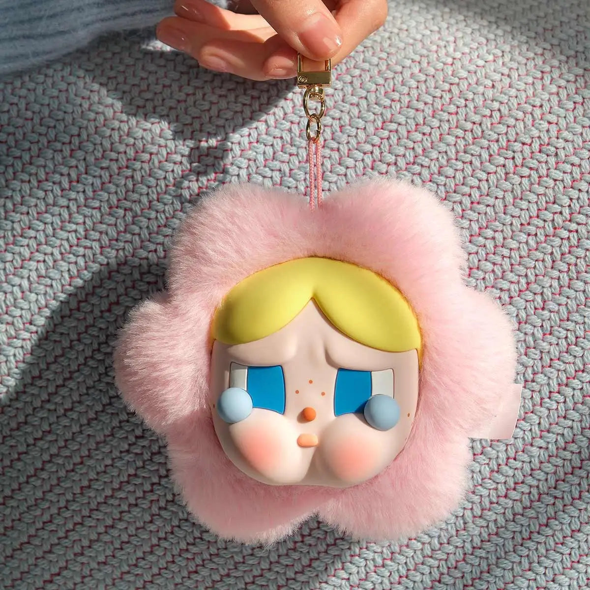Popmart CRYBABY Sad Club Series-Silicone Plush Earphone Bag Keychain