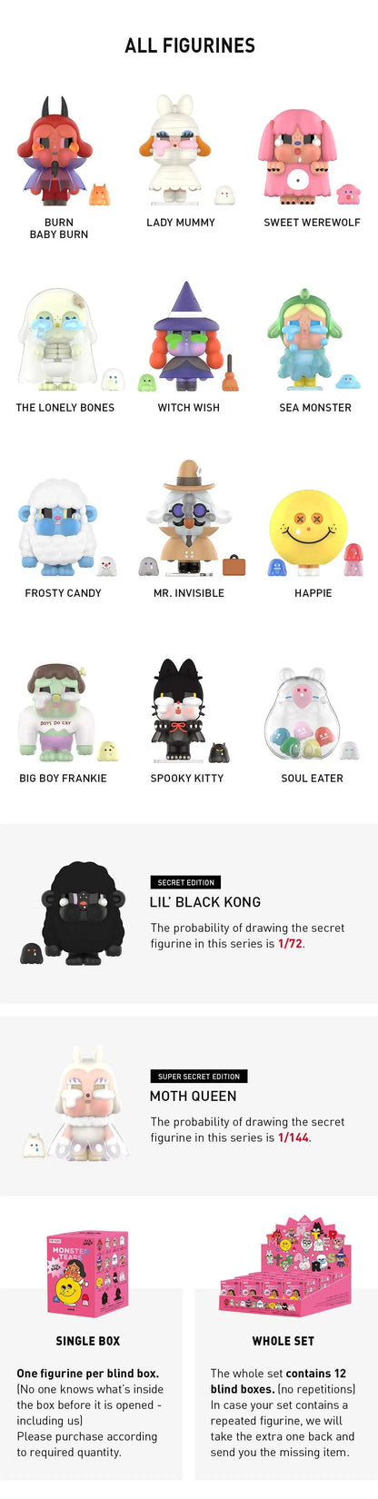 Popmart CRYBABY Crying Monsters Series Figures Set of 12
