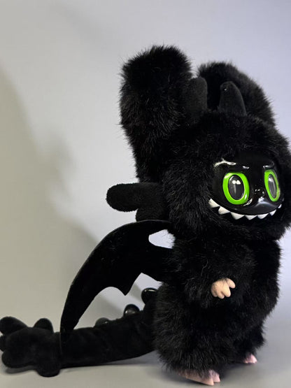 Custom Labubu - How to train your dragon in Black
