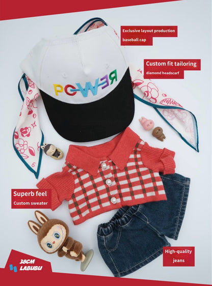 Labubu Outfit 38cm & 17cm —Power Knit Set