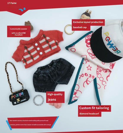 Labubu Outfit 38cm & 17cm —Power Knit Set
