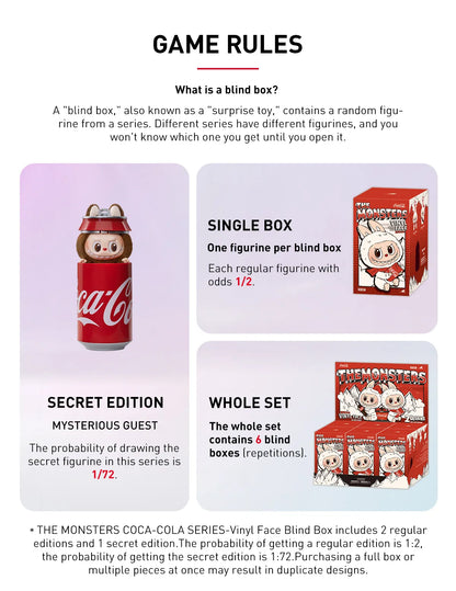 Labubu Coca Cola Plush Keychains