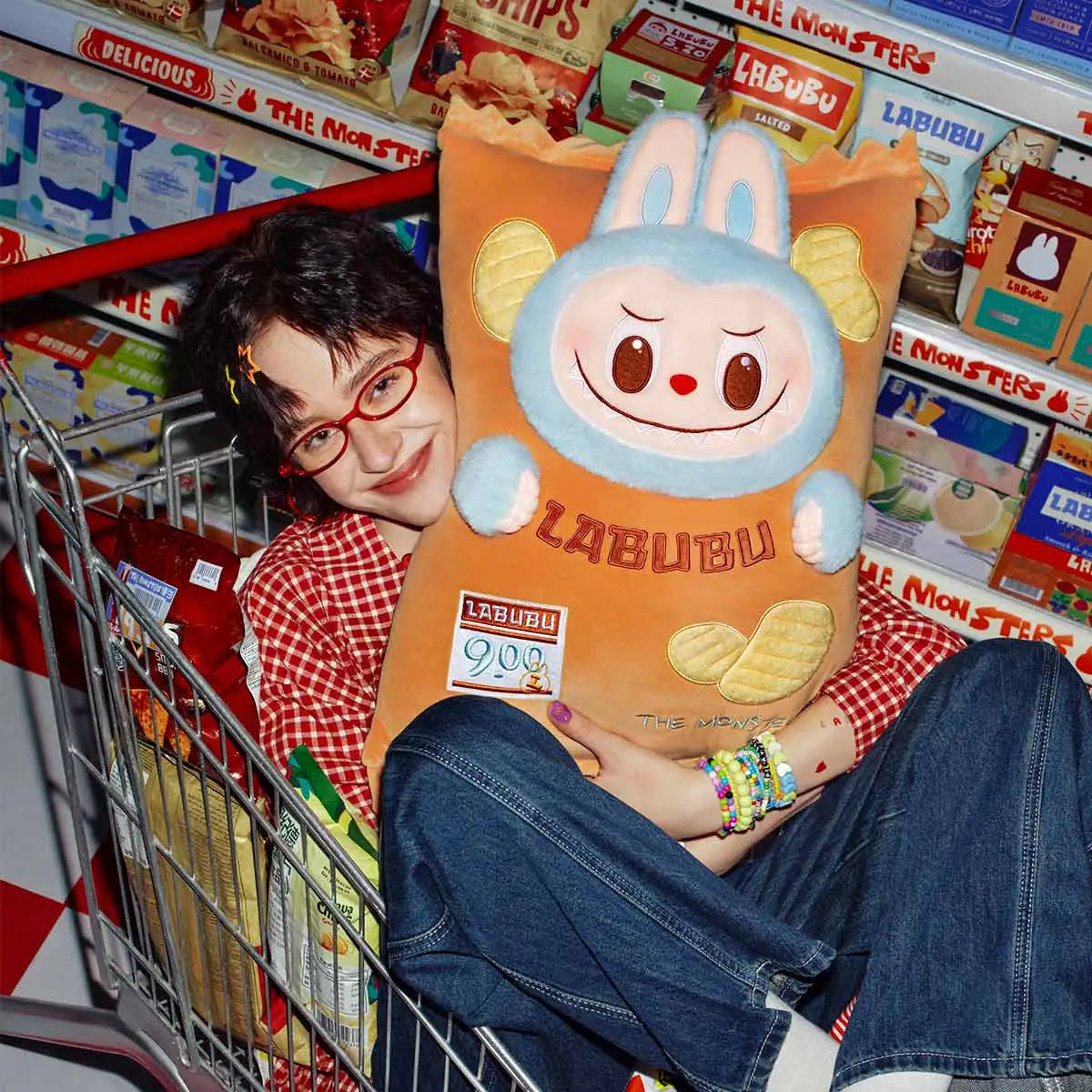 Popmart THE MONSTERS Wacky Mart Series-Pillow (Chips)