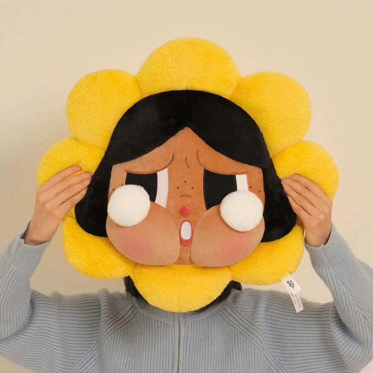 Popmart CRYBABY Sad Club Series-Pillow (Yellow)
